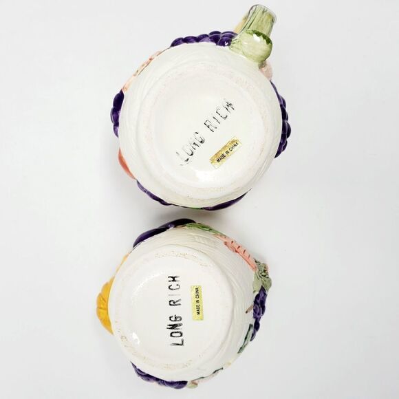 Vintage Long Rich Harvest Creamer & Sugar Bowl Set SALE - Picture 9 of 13